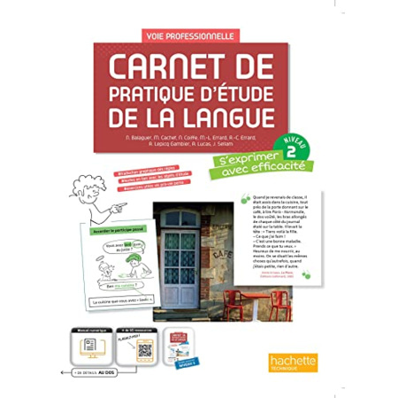 Avis Carnet de pratique d'étude de la langue voie professionnelle - niveau 2 - Livre élève - éd. 2023 Hachette Éducation 1