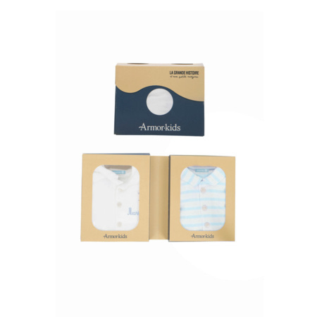 Avis Lot de bodies 2 "Brendan" Baby - coton - Blanc/Nuage ARMOR-LUX 5