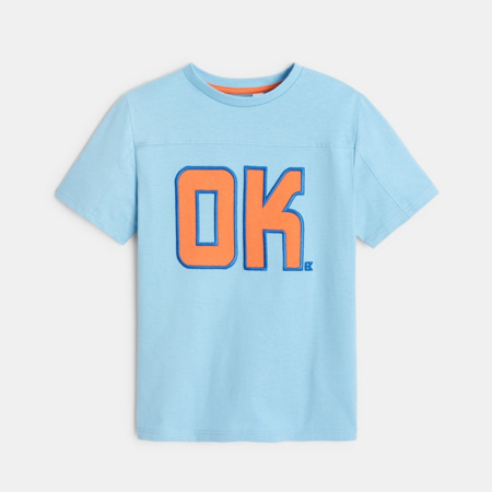 Avis T-shirt motif brodé bleu garçon OKAIDI 2