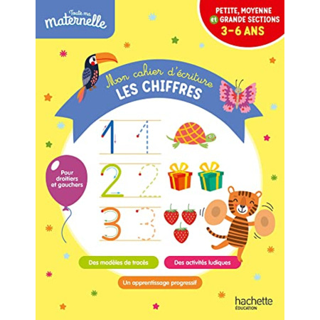 Avis Toute ma maternelle - Mon cahier d'écriture : les chiffres Hachette Éducation 1