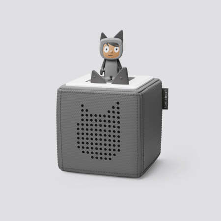 Housse De Protection Aenllosi Pour Toniebox – Gris – étui Rigide EVA, Poche Filet, Fermeture éclair – Compatible Kit Démarrage Tonies – Voyage