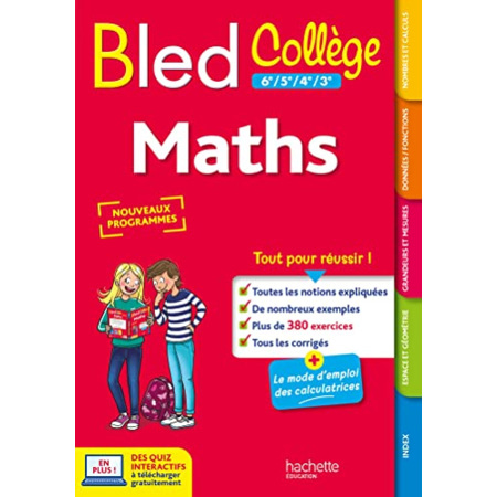 Avis Bled Collège Maths Hachette Éducation 1