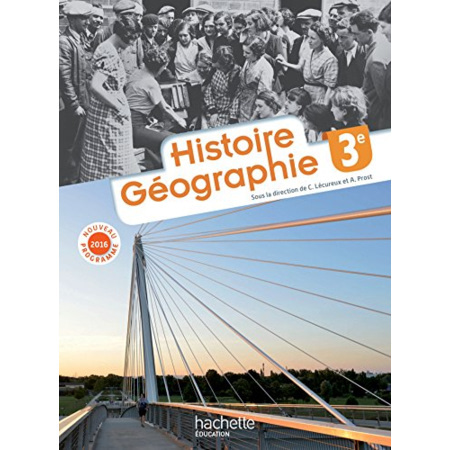 Avis Histoire - Géographie 3e - Nouveau programme 2016 Hachette Éducation 1