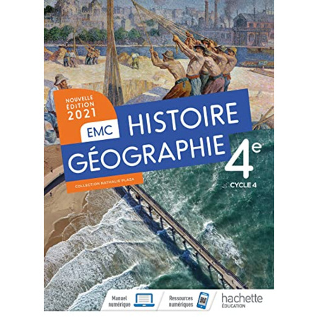 Avis Histoire - Géographie EMC 4e - Livre élève - Ed. 2021 Hachette Éducation 1