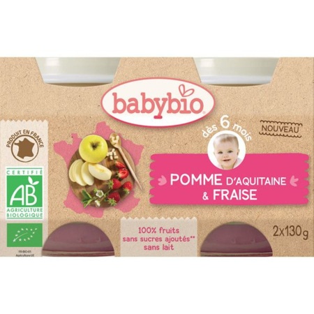 Avis Bio pomme & fraise BABYBIO 1
