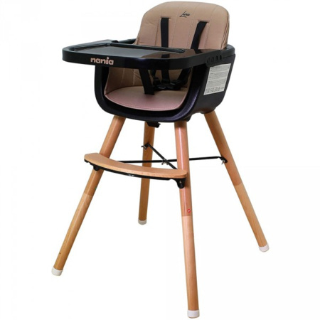 Chaise haute scandinave 2 en 1 évolutive en table et chaise pour