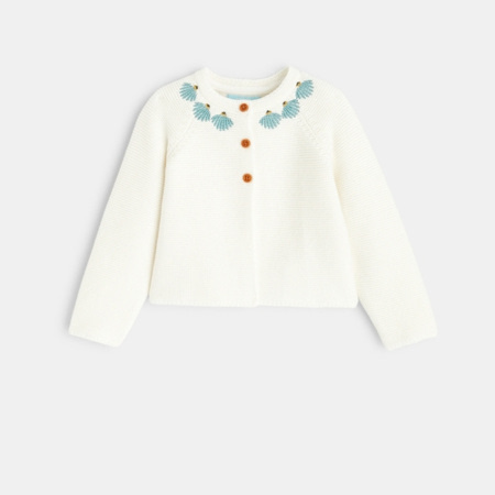 Avis Gilet tricot brodé fleurs OBAÏBI 1