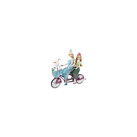 La Reine des Neige - Anna et Elsa à vélo MATTEL 1