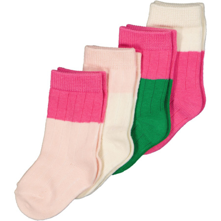 Lot de 4 chaussettes, mélange coton/polyester, chaussettes