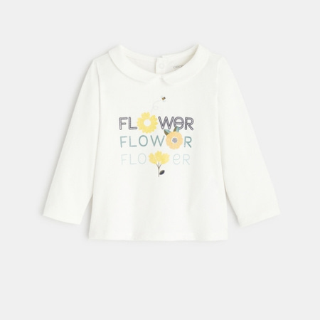 Avis T-shirt Flower col claudine OBAÏBI 1