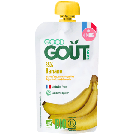Good Gout Compote fraise banane bio - Dessert bébé dès 4 mois