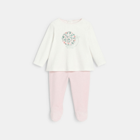 Avis Pyjama velours escargot fleuri OBAÏBI 1