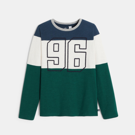 Avis T-shirt manches longues "96" vert garçon OKAIDI 1
