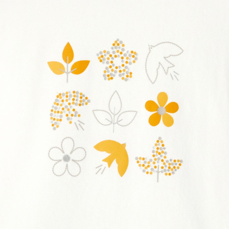 Avis T-shirt manches longues à motifs jaune fille OKAIDI 2
