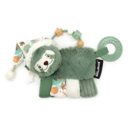 Hochet D'Activités Déglingos Muchachos Le Lama Blanc - Jouet Bébé Stimulation Sensorielle Hochet Naissance Déglingos