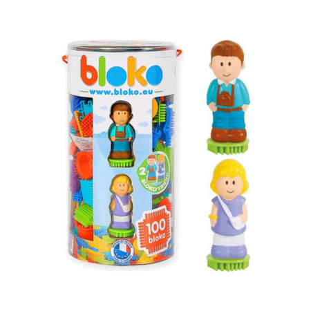 Avis Tube de 100 blocs et 2 personnages en 3D BLOKO 1