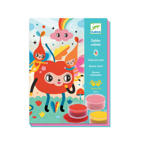 Avis Coffret 4 tableaux de sable coloré A croquer DJECO 1