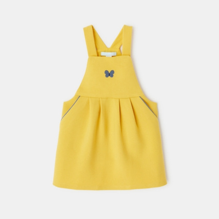 Avis Robe à bretelles papillon jaune OBAÏBI 1