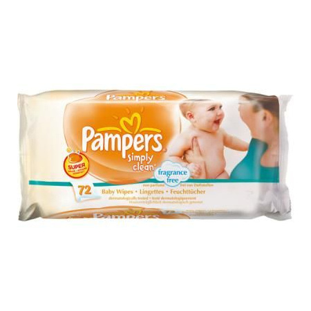 PAMPERS Lingettes fresh clean pour bébé 80 lingettes pas cher