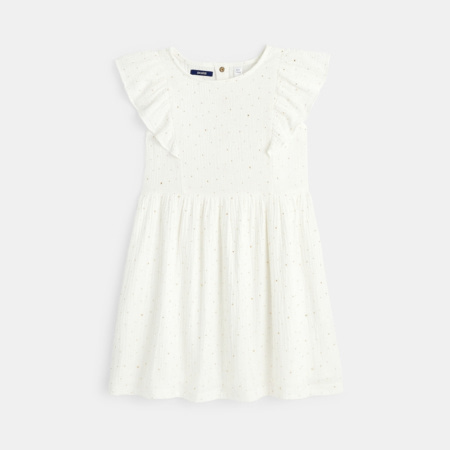 Body cœur croisé manches longues en coton bio blanc naissance Absorba