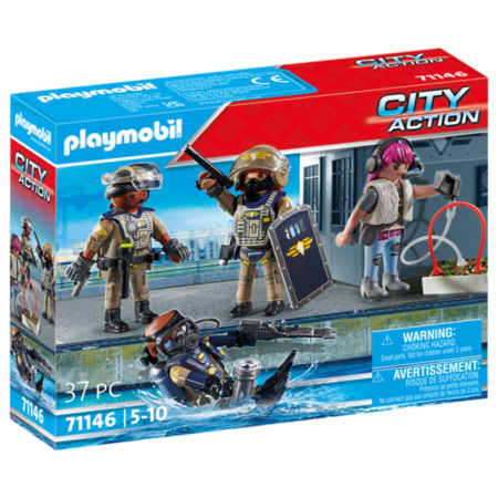 Playmobil - City Action - Equipe des forces spÃ©ciales avec bandit | France