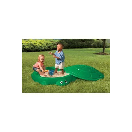 Bac à Sable Tortue Avec Couvercle - Petit Bac Sensoriel Pour Jeux D'intérieur/extérieur - Pour Enfants 3-5 Ans