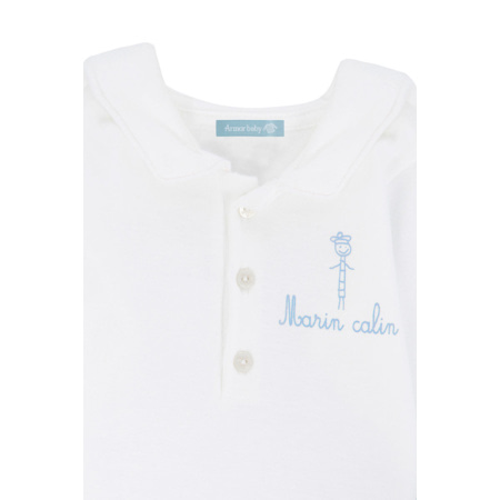 Avis Lot de bodies 2 "Brendan" Baby - coton - Blanc/Nuage ARMOR-LUX 3