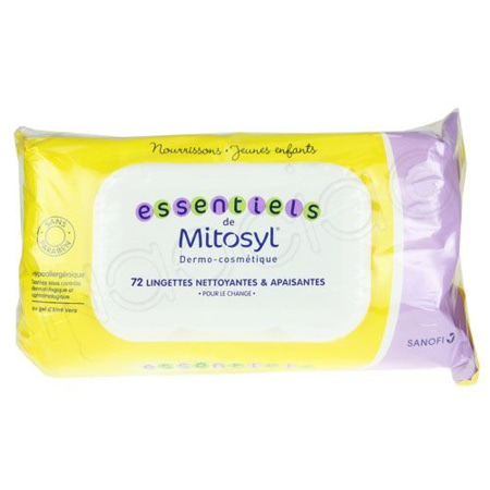 Mitosyl Lingettes biodégradables - 2x72 lingettes - Pharmacie en