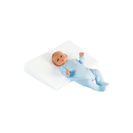 Plan incliné pour bébé en 3D à 15 degrès - Blanc - 60 x 120 cm
