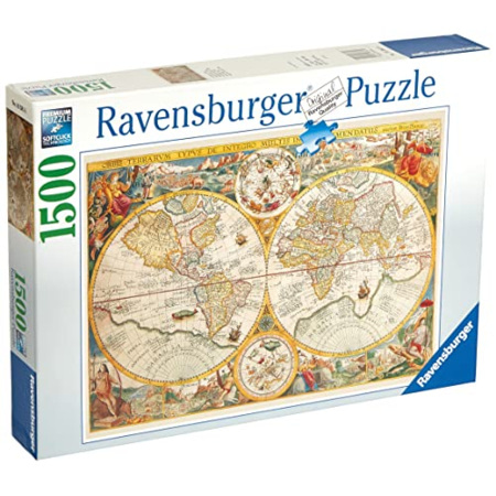 Puzzle - Carte du monde - 1500 pièces RAVENSBURGER : Comparateur, Avis ...