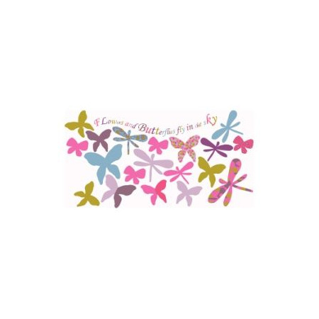 Sticker Papillon Chambre Fille