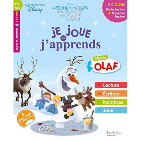 Avis Disney - Reine des Neiges - Je joue et j'apprends avec Olaf - PS à MS 3-5 ans Hachette Éducation 1