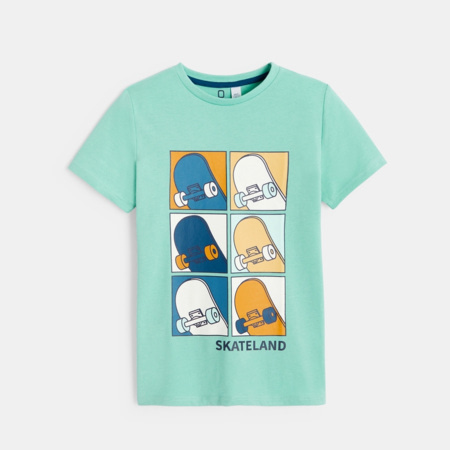 Avis T-shirt motif skate vert garçon OKAIDI 1
