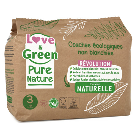 Avis Couches écologiques Love & Green Pure Nature LOVE AND GREEN 3