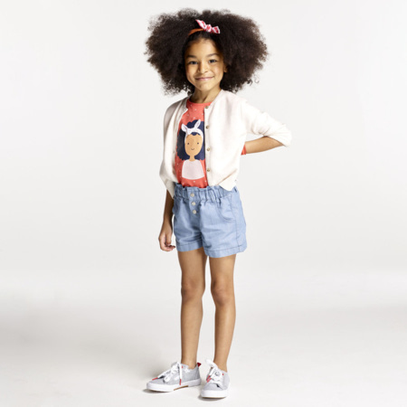 Short large en jean bleu fille OKAIDI Comparateur Avis Prix