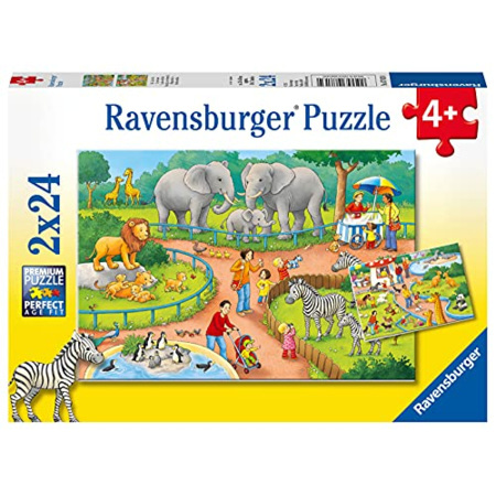 Avis Puzzle - Une journée au zoo - 2x24 pièces RAVENSBURGER 1