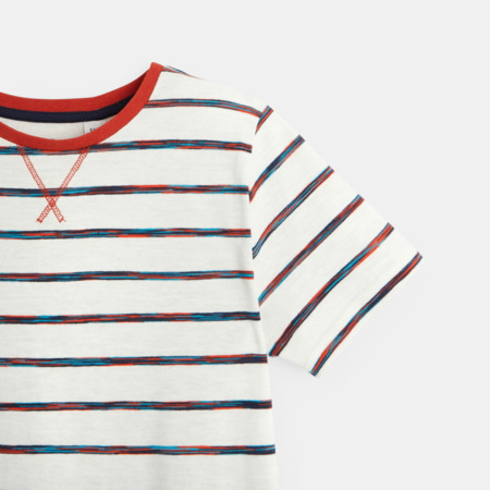 Avis T-shirt marinière rayé multico garçon OKAIDI 2