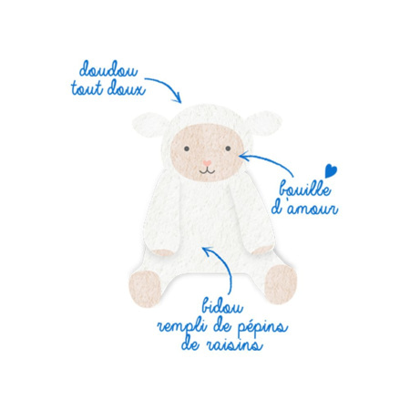 Bouillotte Peluche Aux Pepins De Raisin 6mois Comparateur Avis Prix Consobaby