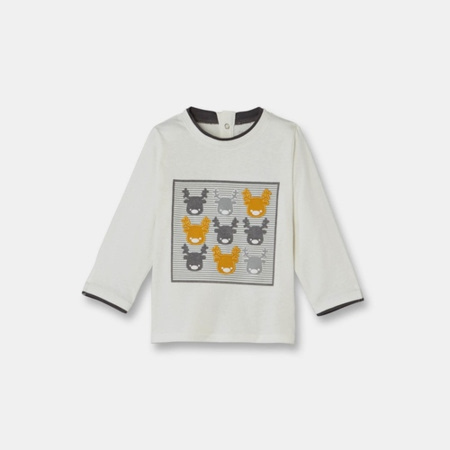 Avis T-shirt motifs cerfs organic cotton OBAÏBI 1