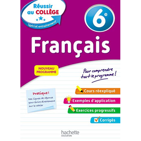 Avis Réussir au collège - Français 6e Hachette Éducation 1