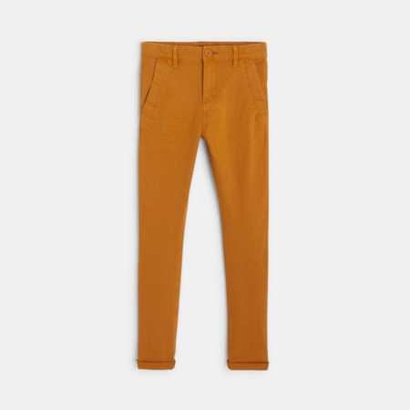 Pantalon Chino Petit Bateau Taille 14 Ans - Coton Beige, Neuf Avec étiquettes
