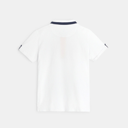 Avis T-shirt polo manches courtes blanc garçon OKAIDI 3