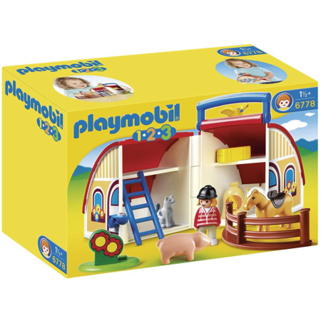 Playmobil 1.2.3 - Ferme transportable PLAYMOBIL 1
