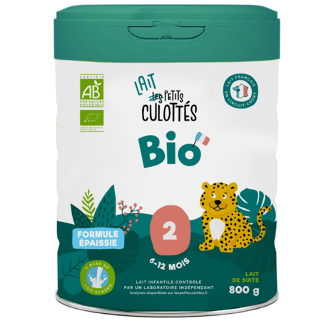 Lait de suite formule épaissie 2ème âge bio de 6 à 12 mois