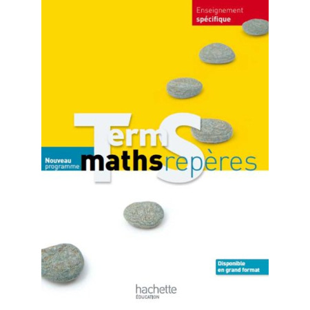 Avis Maths Repères Tle S spécifique - Livre élève Format compact - Edition 2012 Hachette Éducation 1