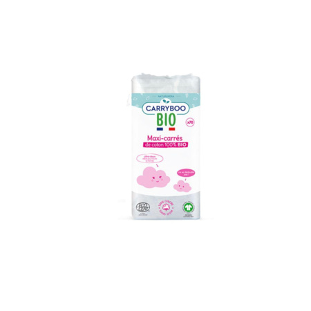 150 Disques De Coton 100% Bio Carryboo - Hypoallergénique, Ultra-doux, Pour Bébé Et Démaquillage