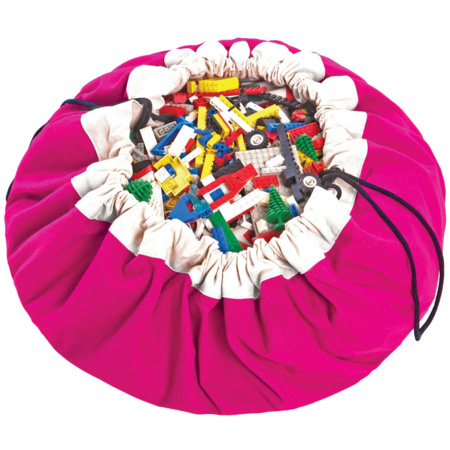 59 2-en-1 Rapide Sac de Rangement de Jouet Tapis de Jeu Portable pour LEGO Building Block Jouets rose DegGod 150cm