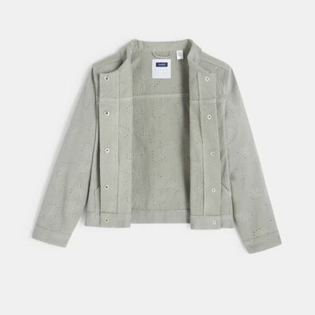 Avis Veste en broderie anglaise vert fille OKAIDI 5