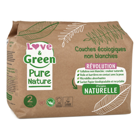 Avis Couches écologiques Love & Green Pure Nature LOVE AND GREEN 2