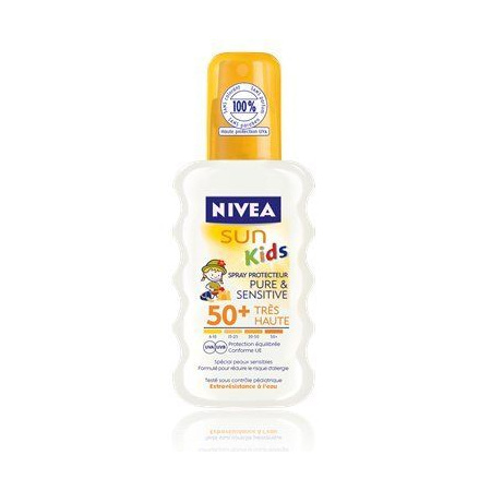 Avis Spray solaire FPS 50+ Sun Kids Pure & Sensitive NIVEA 1